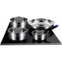 Batterie de cuisine - Tous feux dont induction - ARTHUR MARTIN - Sans PFOA/PFAS - Acier inoxydable 18/10 - 18 pc - Poignée amovi