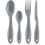 Lunch box compartimentée - BODUM - Bistro - Couverts - Gris