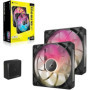 Refroidissement PC - CORSAIR - CO-9051036-WW - Kit de démarrage ventilateurs iCUE LINK RX140 RGB Max Dual Fan
