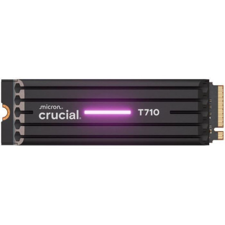CRUCIAL - SSD interne - T710 - 4 To - avec dissipateur - PCIe Gen5 NVMe M.2