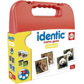 Identic Animaux - Jeu de mémoire - EDUCA - 72 cartes, développe mémoire et attention - Des 3 ans