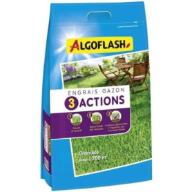 ALGOFLASH NATURASOL Engrais Gazon - 3 Actions - 10 kg