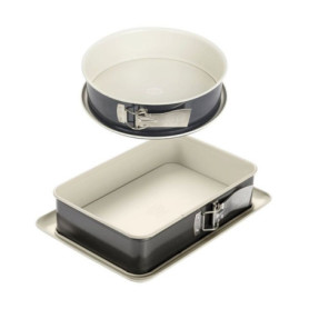 Moule a manqué et moule rectangulaire - DR oeTKER - Back Trend - 28 cm et 28 x 18 cm Moule a manqué et moule rectangulaire - DR oeTKER - Back Trend - 28 cm et 28 x 18 cm
