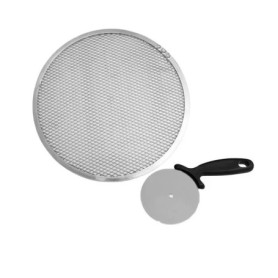 Lot de plaque a pizza et roulette - FACKELMANN PROFESIONAL Lot de plaque a pizza et roulette - FACKELMANN PROFESIONAL