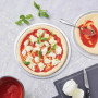 Lot de plaque a pizza et roulette - FACKELMANN PROFESIONAL