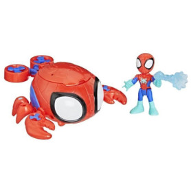 Spidey Araignée de mer Water-Webs, Figurine et véhicule, Marvel Spidey et ses Amis Extraordinaires, Des 4 ans Spidey Araignée de mer Water-Webs, Figurine et véhicule, Marvel Spidey et ses Amis Extraordinaires, Des 4 ans