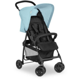 HAUCK - Poussette canne - SPORT - Pliable & inclinable - Capote Pare-Soleil - 4 roues - Noir / Bleu HAUCK - Poussette canne - SPORT - Pliable & inclinable - Capote Pare-Soleil - 4 roues - Noir / Bleu