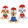 Lot de 3 peluches - Pat'Patrouille - Chase, Stella et Marcus - +/- 17 cm - Version Noël