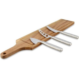 Planche a decouper - MENASTYL - 5040079 - Rectangulaire - En bois d'acacia - Avec 3 couteaux a fromage en inox Planche a decouper - MENASTYL - 5040079 - Rectangulaire - En bois d'acacia - Avec 3 couteaux a fromage en inox 35,22 €