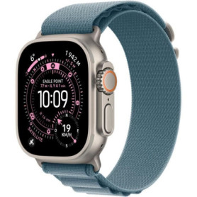 Apple Watch Ultra 3 GPS + Cellular - 49mm - Boîtier Natural Titanium - Bracelet Light Blue Alpine Loop - Large 1 077,87 €
