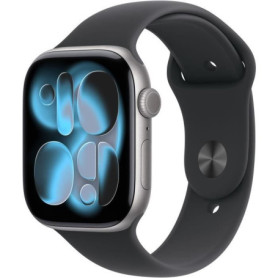 Apple Watch Series 11 GPS + Cellular - 46mm - Boîtier Space Grey Aluminium  - Bracelet Black Sport Band - M/L Apple Watch Series 11 GPS + Cellular - 46mm - Boîtier Space Grey Aluminium - Bracelet Black Sport Band - M/L 723,54 €