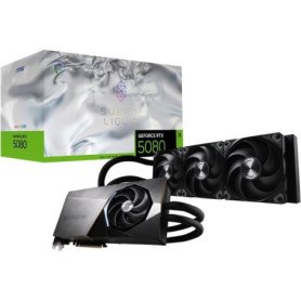 Carte graphique - MSI - SUPRIM GEFORCE RTX 5080 16G LIQUID SOC NVIDIA 16 Go GDDR7 1 749,91 €
