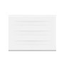 Radiateur électrique fixe a inertie seche - Double coeur de chauffe - 1000 W - OCEANIC - Blanc mat -NF
