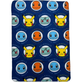 Plaid - POKEMON - Visages - 100 x 140 cm
