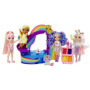 Jeu de société - MGA - Piscine arc en ciel avec toboggan - Poupée Blush - 10 pieces - Multicolore