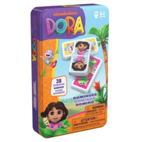 Dora - 28 Dominos - Boîte métal - des 4 ans - Dora l'exploratrice Dora - 28 Dominos - Boîte métal - des 4 ans - Dora l'exploratrice