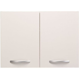 Spring - Meuble haut de cuisine avec égouttoir - 2 portes - L80 x P35,6 x H57,9 cm - Blanc - Parisot
