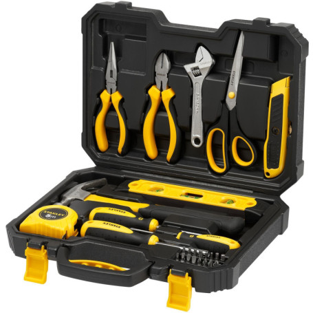 Malette a outils 28 pieces - STANLEY - STHT78050-1 - Coffret plastique - Noir et jaune