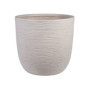 Pot de fleur - STRATA - L - Rond - Amalfi - Ø 42.5cm x 40cm H - Couleur Pierre