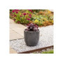 Pot de fleur - STRATA - L - Rond - Amalfi - Ø 42.5cm x 40cm H - Couleur Etain