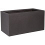 Pot de fleur - STRATA - Riven trough - Ø 38.5cm x 17.5cm H x 46.5cm L - Couleur cendres