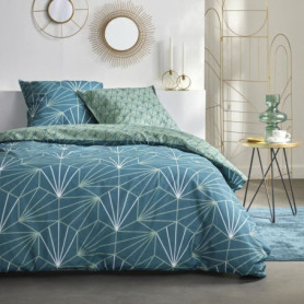 Parure de couette - TODAY - Sunshine 0.13 - 200x200cm - 2 personnes - Imprimée - Coton 57 fils Parure de couette - TODAY - Sunshine 0.13 - 200x200cm - 2 personnes - Imprimée - Coton 57 fils