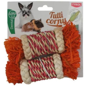 Accessoire rongeur - TYROL - Ballotins feuilles de mais x2 - 17 x 5,6 x 5,6 cm Accessoire rongeur - TYROL - Ballotins feuilles de mais x2 - 17 x 5,6 x 5,6 cm