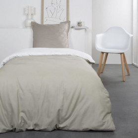 TODAY Charlie Parure de lit Coton 1 personne - 140 x 200 cm - Bicolore Blanc et 36,99 €