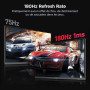 KOORUI G2421V Ecran PC Gamer 24 Pouces, 180Hz, Fast IPS, QHD 1440P Ecran Gaming, 1ms, HDR 400, Adaptive Sync,Compatible VESA 75