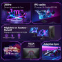 KOORUI Ecran PC Gamer 27 Pouces, Ecran PC Gaming 200Hz, Fast IPS, Adaptive Sync, QHD (2560x1440), 1ms, HDR 400, VESA 75x75mm, HD