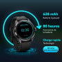 Ticwatch Pro 5 Montre Intelligente Android Snapdragon W5+ Gen 1 Wear OS Smartwatch 80 Heures d'autonomie de la Batterie Santé Fi