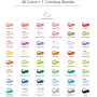 Ohuhu Marqueurs à alcool 48 couleurs, Marqueurs à croquis à double pointe (pinceau et pointe fine) pour les enfants, Marqueurs a