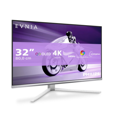 Philips Evnia 32M2N8900AM - Moniteur de Jeu UHD OLED 32 Pouces, 240 Hz, 0,03 ms, HDR400, FreeSync Prem. Pro, Version G-Sync. (38
