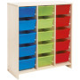 Meuble haut 15 bacs multico. bouleau