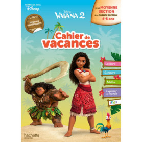 Disney - Vaiana 2 - De la Moyenne Section à la Grande Section - Cahier de vacances 2025