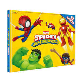 SPIDEY ET SES AMIS EXTRAORDINAIRES - Coffret - Les 12 livres de tes héros Vol. 2 - MARVEL