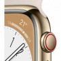 Apple Watch Series 8 GPS + Cellular - 45mm - Boîtier Gold Stainless Steel - Brac 859,99 €
