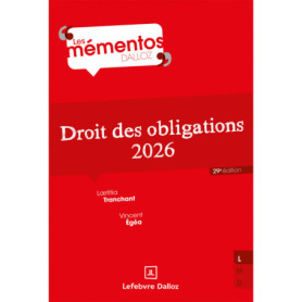 Droit des obligations 2026. 29e éd.