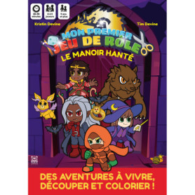Le Manoir hanté, mon premier jeu de rôle, une aventure à colorier