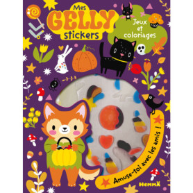 Mes gelly stickers - Jeux et coloriages (Halloween) - Amuse-toi avec les amis !