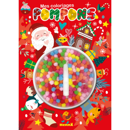 Mes coloriages pompons (Noël)
