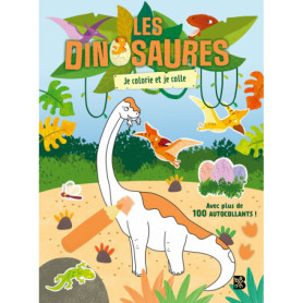 Les dinosaures : Je colorie et je colle