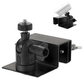 Support de gouttière réglable pour caméra extérieure, support de gouttière résistant aux intempéries, rotatif à 360° et inclinab