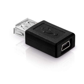 CABLEPELADO Adaptateur Mini USB 5 broches femelle vers USB type A femelle | Vitesse de transfert jusqu'à 480 Mbps | Compatible a