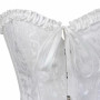 Josamogre Corset Bustier Femme Sexy Top Lacets Gothique Dentelle Floral Vintage