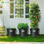 VOUNOT® Lot de 5 Sac de Plantation Non Tissé 20L avec Poignées et 15 Étiquettes Sacs à Plantes de Tomate Grande Capacité Ø30,5cm