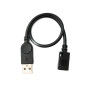 System-S Câble USB 2.0 Mini B femelle vers type A mâle Noir 30 cm
