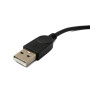 System-S Câble USB 2.0 Mini B femelle vers type A mâle Noir 30 cm