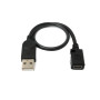 System-S Câble USB 2.0 Mini B femelle vers type A mâle Noir 30 cm