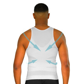 Débardeur Correcteur de Posture Homme | Anti Mal de Dos | Redresse Dos et Epaules |Compression | Maillot de Corps |